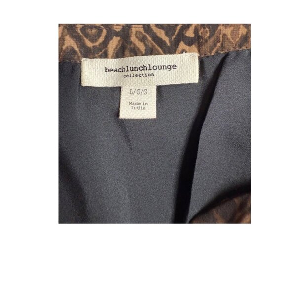 Beach Lunch Lounge Dress Size Large Brown Dress NWT - Picture 3 of 10